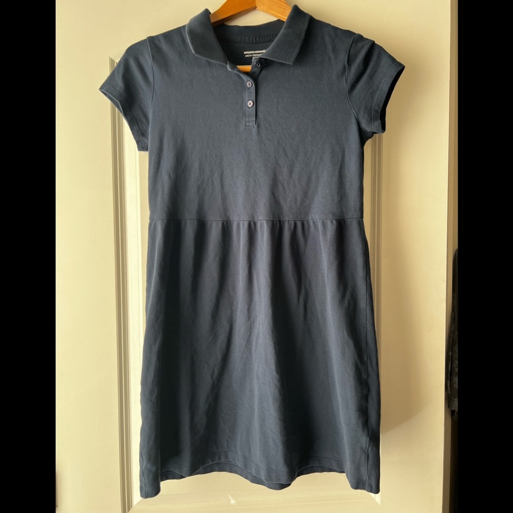 Girl’s uniform polo dress navy